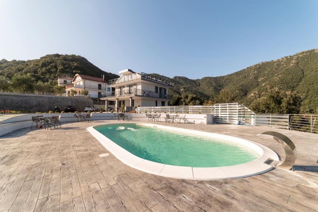 Appartamento Emma Con Piscina - Vista Mare"Tenuta Croce" Salerno Eksteriør bilde